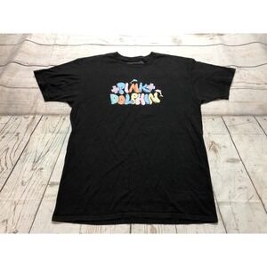 Pink + Dolphin Men's Tshirt Sz Large Legends At Our Craft Black